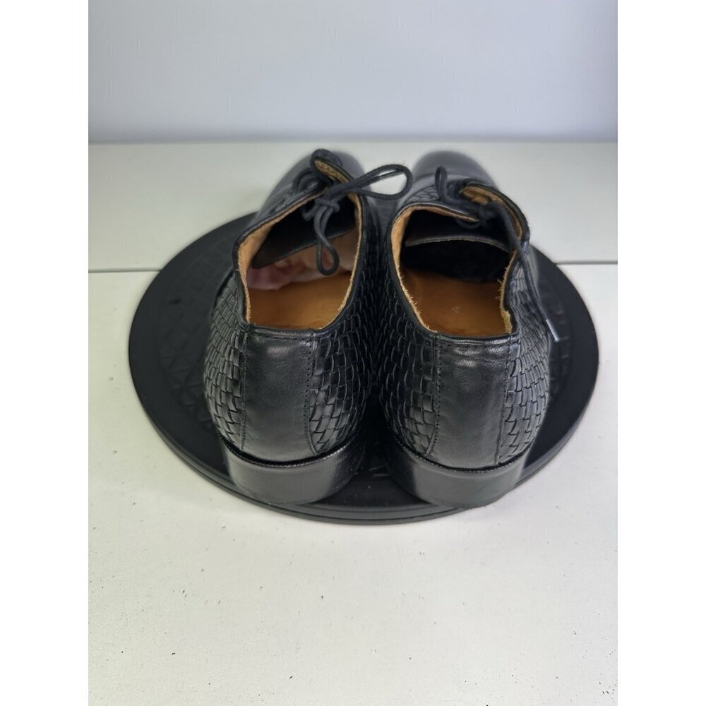 Paul Frederick Dress Shoes Sz 9 M Mens Black Textured Leather - Picture 3 of 9